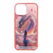 TPU+PC чехол TakiTaki Fantasy magic glow для Apple iPhone 15 Pro (6.1") (Pink Dragon - Pink)