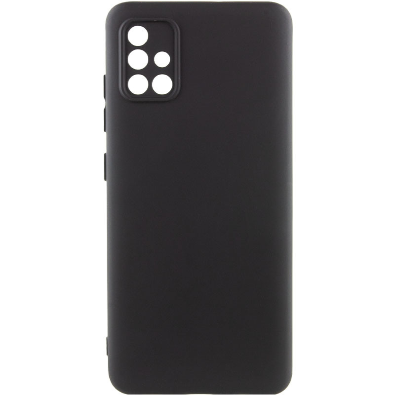 Чехол Silicone Cover Lakshmi Full Camera (AA) для Samsung Galaxy A71 (Черный / Black)