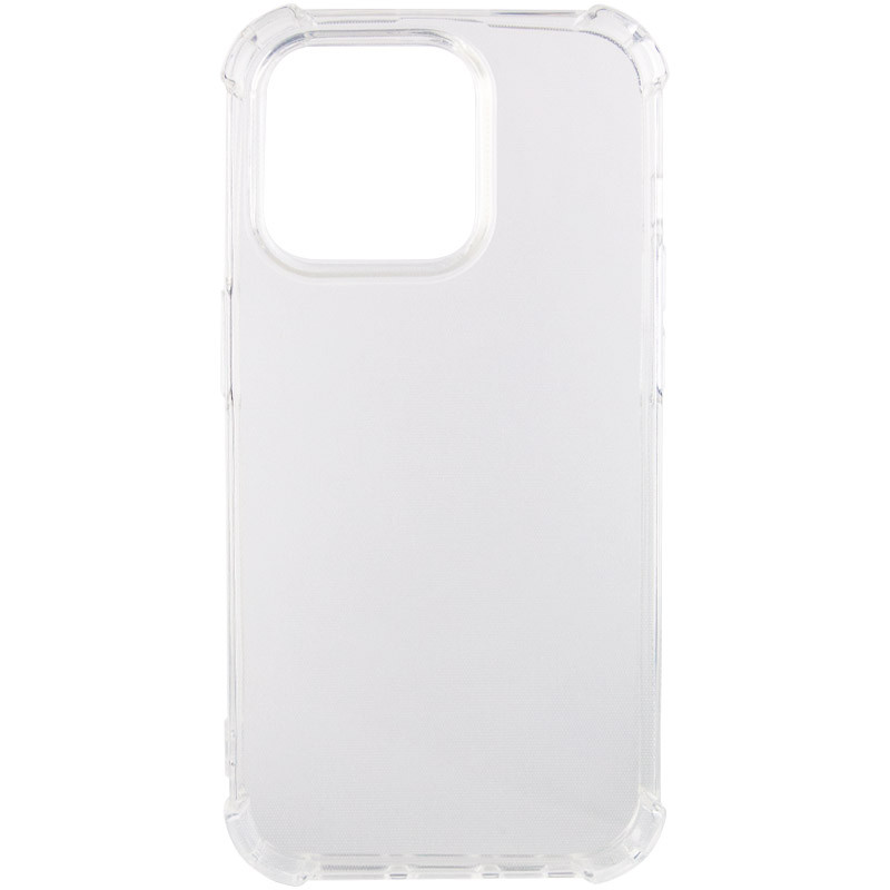 TPU чохол GETMAN Ease logo посилені кути на Apple iPhone 15 Pro Max (6.7") (Прозорий (прозорий))