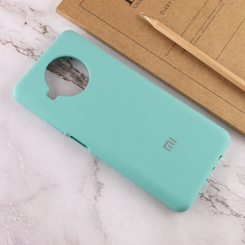Купити Чохол Silicone Cover Full Protective (AA) на Xiaomi Mi 10T Lite / Redmi Note 9 Pro 5G (Бірюзовий / Ice Blue) на vchehle.ua