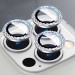 Фото Защитное стекло Metal Shine на камеру (в упак.) для Apple iPhone 15 Pro (6.1") / 15 Pro Max (6.7") (Серебряный / Silver) в магазине vchehle.ua