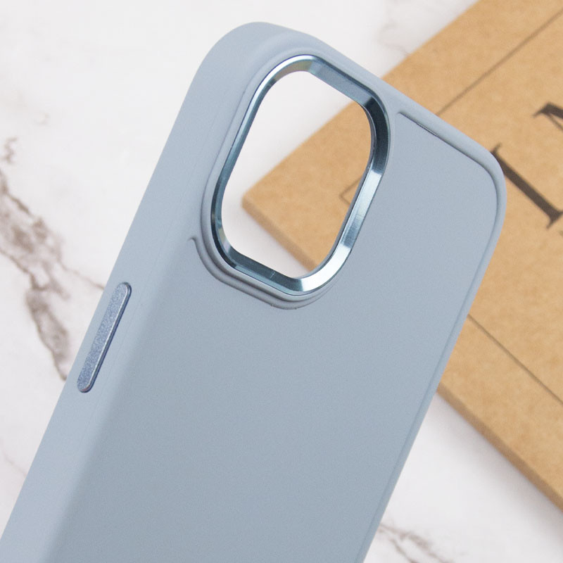 TPU чохол Bonbon Metal Style на Apple iPhone 13 (6.1") (Блакитний / Mist blue) в магазині vchehle.ua