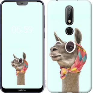

Чехол Модная лама для Nokia 6.1 Plus 753477