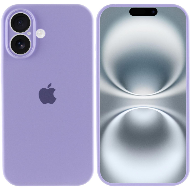 Фото Чохол Silicone Case Full Camera Protective (AA) на Apple iPhone 16 (6.1") (Бузковий / Dasheen) в маназині vchehle.ua