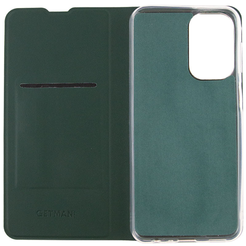 Купити Шкіряний чохол-книжка GETMAN Elegant (PU) на Xiaomi Redmi 12 (Зелений) на vchehle.ua