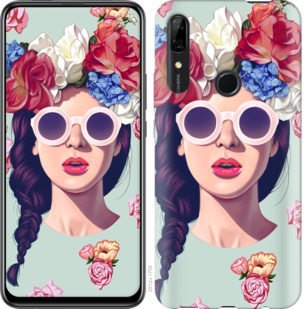 

Чехол Девушка с цветами для Huawei P Smart Z 741543
