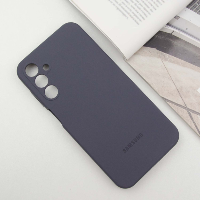 Фото Чохол Silicone Cover Lakshmi Full Camera (AAA) with Logo на Samsung Galaxy A15 4G/5G / M15 5G (Сірий / Dark Gray) на vchehle.ua