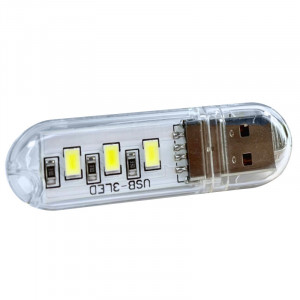 Светодиодная USB LED лампочка 3LED 1W