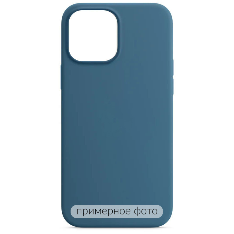 Чехол Silicone Case Full Protective (AA) NO LOGO для Apple iPhone 16 (6.1") (Синий / Blue Jay)