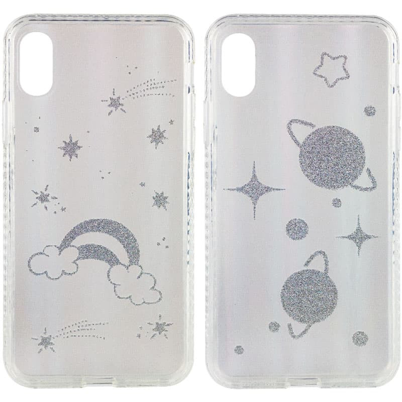 TPU+Glass чехол Aurora Space для Apple iPhone XR (6.1")