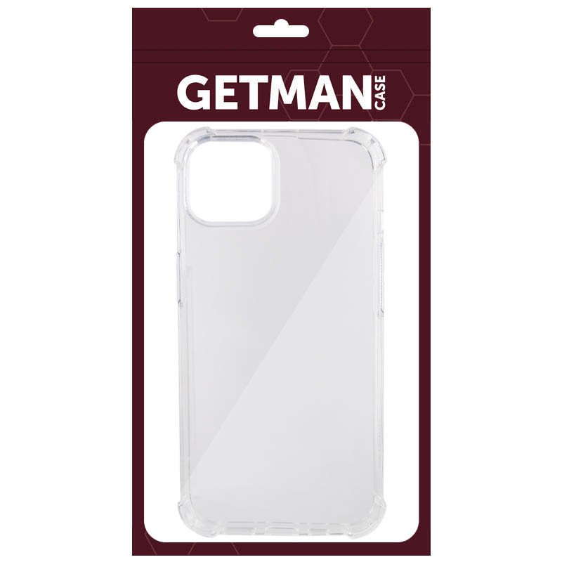 Замовити TPU чохол GETMAN Ease logo посилені кути на Apple iPhone 14 Plus (6.7") (Прозорий (прозорий)) на vchehle.ua