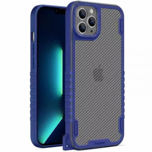 Чехол TPU+PC TRAVEL Carbon на Apple iPhone 12 Pro (6.1")