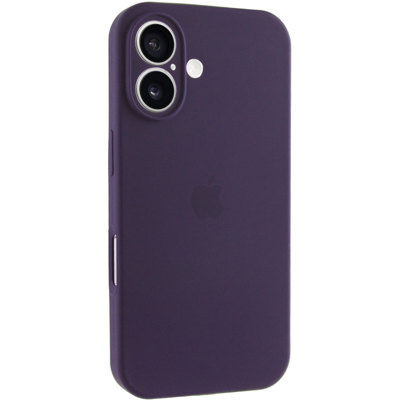 Чехол Silicone Case Full Camera Protective (AA) для Apple iPhone 16 (6.1") (Фиолетовый / Elderberry)