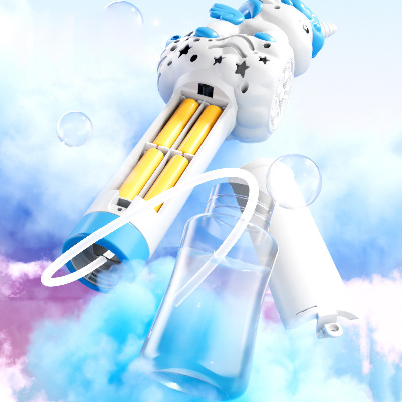 Фото Пистолет с мыльными пузырями H055 Little Unicorn + bottle 50ml (Light Blue) в магазине vchehle.ua