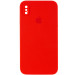 Чехол Silicone Case Square Full Camera Protective (AA) для Apple iPhone XS Max (6.5") (Красный / Red)