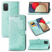 Фото Шкіряний чохол-книжка Art Case з візитницею на Samsung Galaxy A03s (Бірюзовий) в маназині vchehle.ua