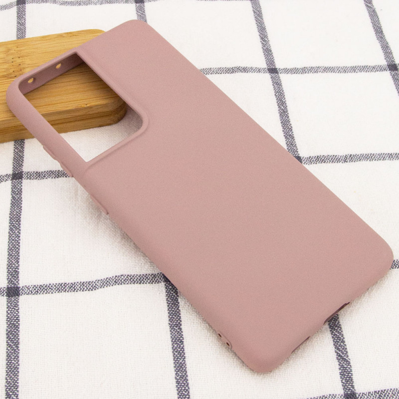Фото Чохол Silicone Cover Full without Logo (A) на Samsung Galaxy S21 Ultra (Рожевий / Pink Sand) на vchehle.ua