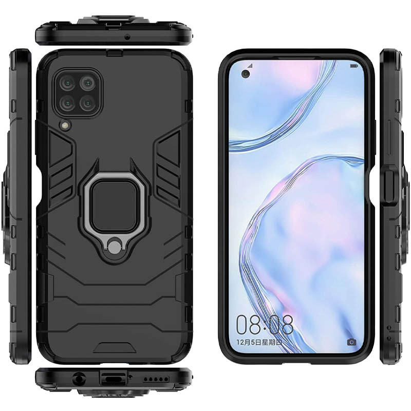 Фото Ударопрочный чехол Transformer Ring for Magnet для Huawei P40 Lite (Черный / Soul Black) в магазине vchehle.ua