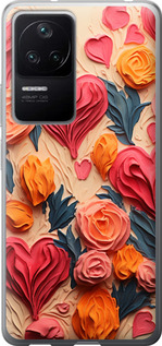 

Чехол Сердечки 3 для Xiaomi Redmi K40S 1645348