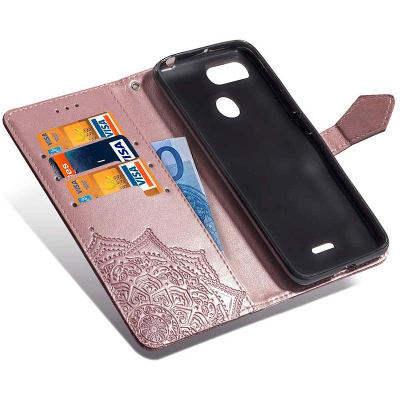 Кожаный чехол-книжка Art Case с визитницей для Xiaomi Redmi 6 (Розовый) в магазине vchehle.ua