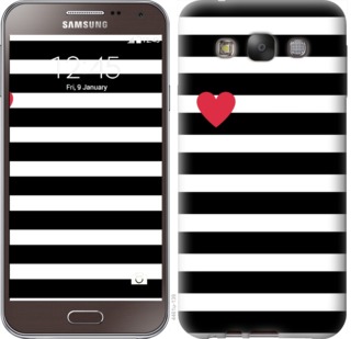 

Чехол Черно-белые полосы для Samsung Galaxy E7 E700H 751699