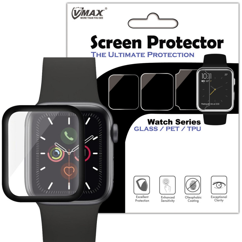 

Полімерна плівка VMAX 3D (full glue) на Apple watch 44mm (Чорний) 880047