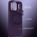 Фото TPU чехол Bonbon Metal Style with Magnetic safe для Apple iPhone 11 (6.1") (Фиолетовый / Dark Purple) на vchehle.ua