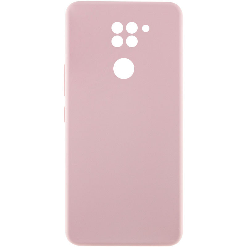 Чохол Silicone Cover Lakshmi Full Camera (AAA) на Xiaomi Redmi Note 9 / Redmi 10X (Рожевий / Pink Sand)