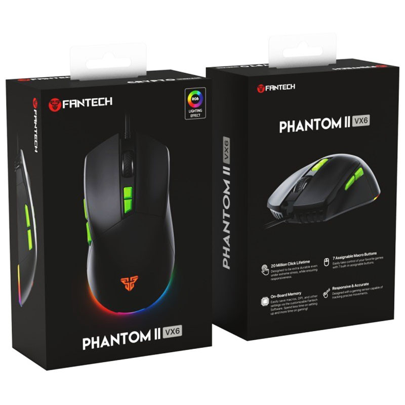 Замовити Миша Fantech VX6 Phantom || USB (Black) на vchehle.ua