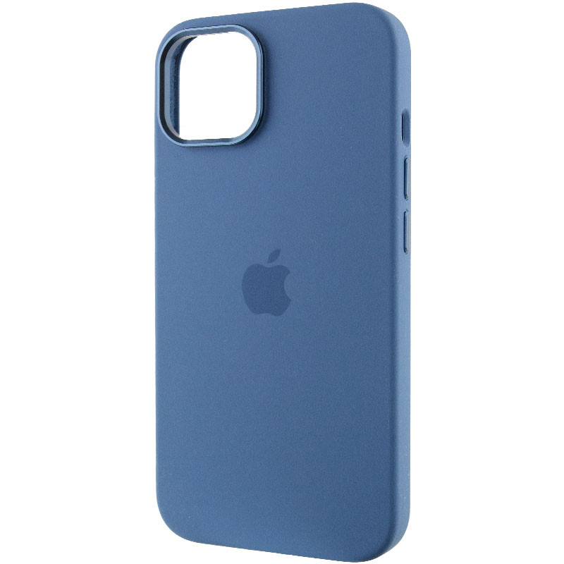 Фото Чохол Silicone Case Metal Buttons (AA) на Apple iPhone 13 (6.1") (Синій / Blue Jay) в маназині vchehle.ua