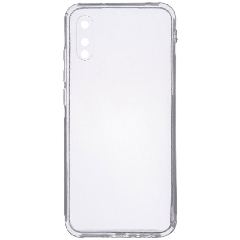 TPU чехол Epic Transparent 1,5mm Full Camera для Samsung Galaxy A02 (Бесцветный (прозрачный))