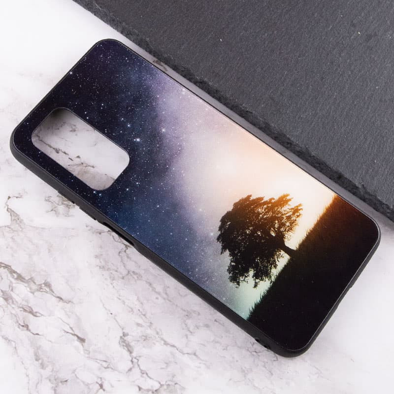 Фото TPU+Glass чехол Diversity для Xiaomi Redmi Note 10 Pro / 10 Pro Max (Tree) в магазине vchehle.ua
