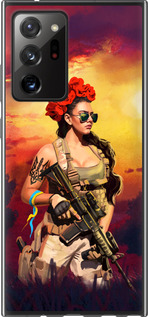 Чехол Украинка с оружием для Samsung Galaxy Note 20 Ultra