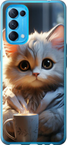 Чехол White cat для Oppo Reno5