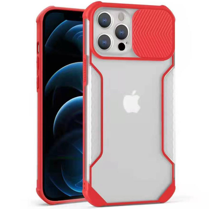 Чохол Camshield matte Ease TPU зі шторкою на Apple iPhone 12 Pro Max (6.7") (Червоний)