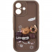 Чехол TPU Toys Case для Apple iPhone 16 (6.1") (Brown / Sweet)