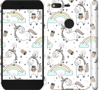 

Чехол Единорог и кофе для Google Pixel 841250