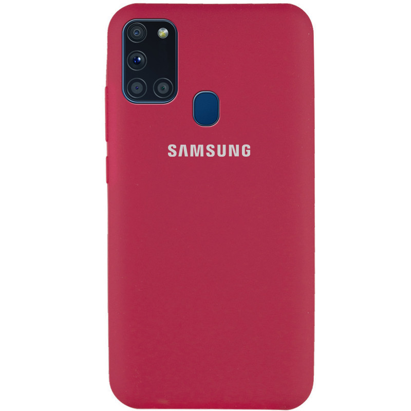 

Чохол Silicone Cover Full Protective (AA) на Samsung Galaxy A21s (Червоний / Rose Red) 909698