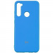 TPU чохол Matte LOGO на Xiaomi Redmi Note 8 / Note 8 2021 (Блакитний / Blue)