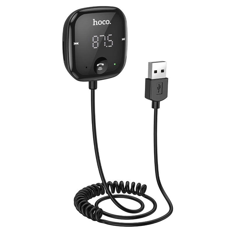 Фото Bluetooth FM ресивер HOCO E65 Unity car transmitter (BT, TF, AUX) (Черный) в магазине vchehle.ua