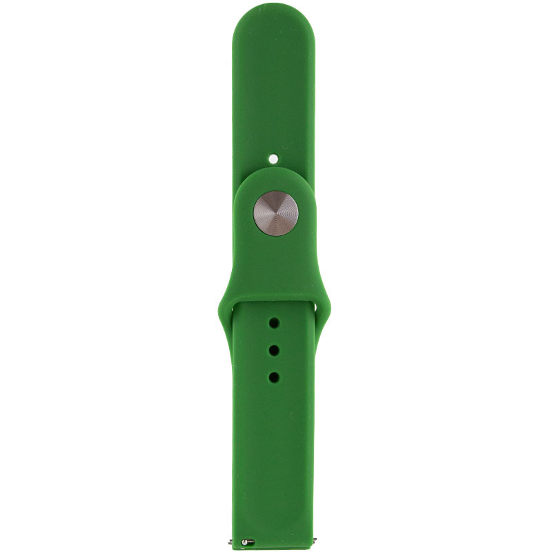 Фото Силиконовый ремешок Sport для Xiaomi Amazfit/Samsung 22 mm (Зеленый / Army green) на vchehle.ua