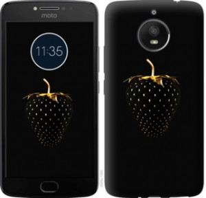 Чохол Чорна полуниця на Motorola Moto G7 Power