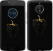 Чехол Черная клубника для Motorola Moto G7 Power