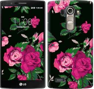 

Чохол Троянди на чорному тлі на LG G4 H815 546970