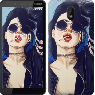

Чехол Девушка на стиле для Nokia 1 Plus 763694