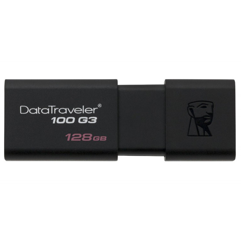 

Флеш-драйв USB3.0 128GB Kingston DataTraveler 100 G3 (Чорний) 883906