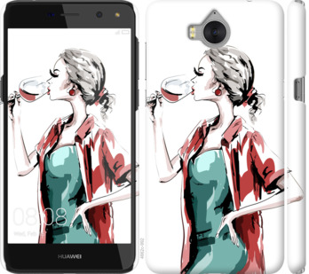 

Чохол Дівчина з келихом на Huawei Y5 2017 841798