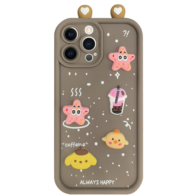 Чехол TPU Toys Case with Ears для Apple iPhone 16 Pro Max (6.9") (Brown)