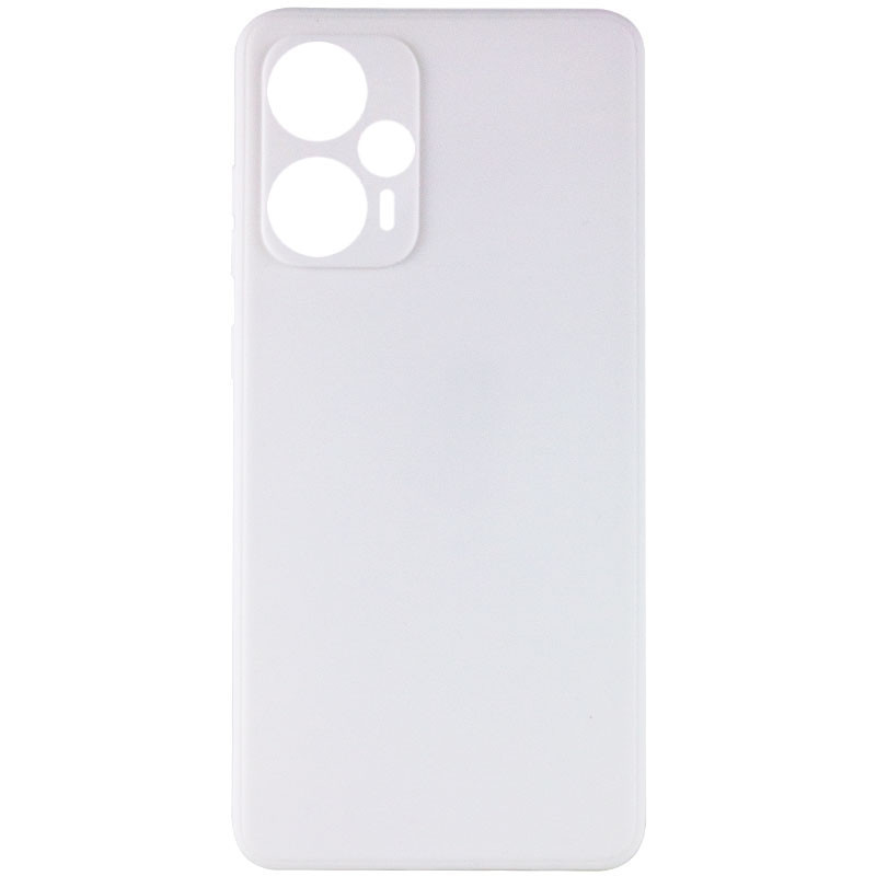 Силиконовый чехол Candy Full Camera для Xiaomi Poco F5 / Note 12 Turbo (Белый / White)