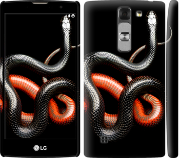 

Чехол Красно-черная змея на черном фоне для LG G4c H522y 482117